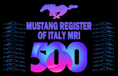 Luglio 2021 - 500 Ford Mustang iscritte al Gruppo Mustang Register of Italy MRI