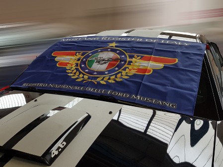 Mustang Register of Italy MRI Bandiera Mustang Register of Italy MRI