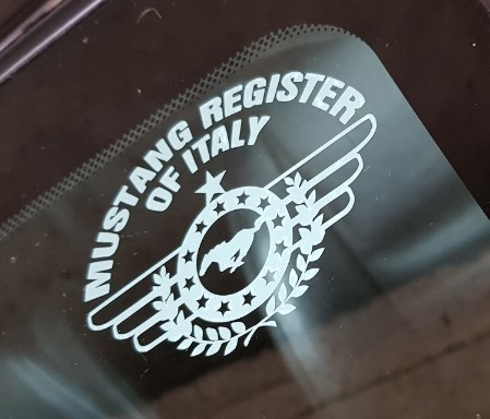 Distintivo Mustang Register of Italy MRI